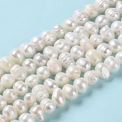 Natural Cultured Freshwater Pearl Beads Strands&nbsp;PEAR-E018-50