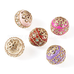 5Pcs 5 Colors Handmade Indonesia Beads&nbsp;IPDL-TADJ0001-02