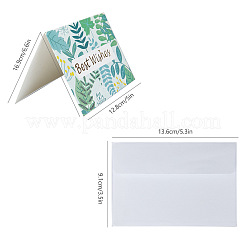 Envelope and Floral Pattern Thank You Cards Sets&nbsp;DIY-CP0001-82