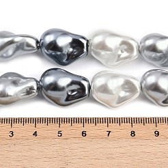 Electroplated Glass Beads Strands&nbsp;GLAA-H039-07E