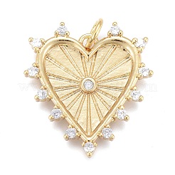 Brass Micro Pave Clear Cubic Zirconia Pendants&nbsp;ZIRC-M108-29