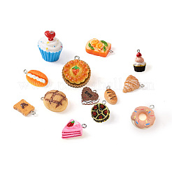 44Pcs 22 Style Resin Pendants&nbsp;RESI-CW0001-09