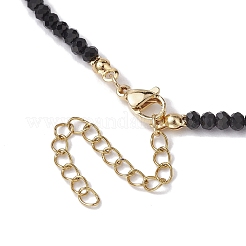 ガラスビーズのネックレス  天然淡水貝の花ペンダントネックレス  ミックスカラー  15.55インチ（39.5cm）&nbsp;NJEW-JN04722