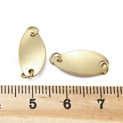 304ステンレススチールコネクタチャーム  丸カン付き  イオンプレーティング（ip）  18KGP本金メッキ  16.5x8.5x1.5mm  穴：2.5mm&nbsp;STAS-D302-14G