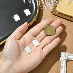 4Pcs 4 Styles Natural White Shell Pendants&nbsp;SSHEL-CJ0001-20