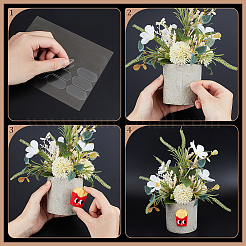 300Pcs Oval Double Sided Adhesive Tape&nbsp;FIND-WH0111-726A