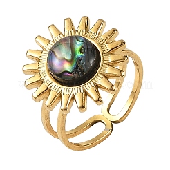 Stainless Steel Cuff Open Rings&nbsp;RJEW-JR01077-02