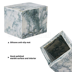 Rectangle Marble Storage Holder for Bathroom&nbsp;AJEW-WH0880-74A-02