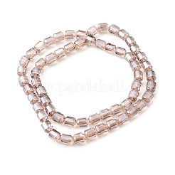 電気メッキガラスビーズセット  ファセットバレル  アザミ  9x7.5mm  穴：1.3mm  約60個/連  21.46''（54.5センチメートル）&nbsp;GLAA-G112-07K