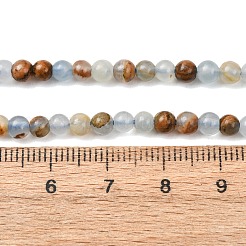 Natural Blue Calcite Beads Strands&nbsp;G-K427-A01-4mm