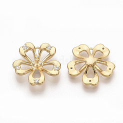 Brass Peg Bails Pendants&nbsp;ZIRC-Q021-085G-NF
