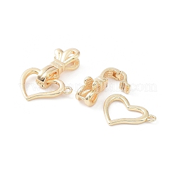 Rack Plating Brass Fold Over Clasps&nbsp;KK-A183-08G