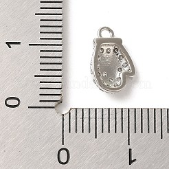 Christmas Theme Brass Micro Pave Cubic Zirconia Charms&nbsp;KK-P278-11P
