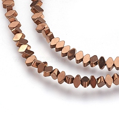 Electroplate Non-magnetic Synthetic Hematite Bead Strands&nbsp;G-I208-18-H-S