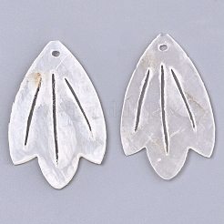 Natural Capiz Shell Pendants&nbsp;SHEL-N026-108