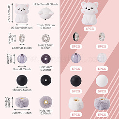 44Pcs DIY Beads Findings Kits&nbsp;DIY-TA0013-79