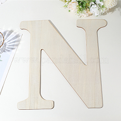 手紙 未完成 MDF シート  文字N  375x365x0.4mm&nbsp;WOOD-WH20012-008N