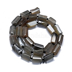 ナチュラル グレー ムーンストーン ビーズ 連売り  ナゲット  11~14x6~8mm  穴：0.9mm  約28~32個/連  15.75''（40センチメートル）&nbsp;G-O170-159