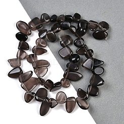 Natural Ice Obsidian Nuggets Beads Strands&nbsp;G-B125-A02-01