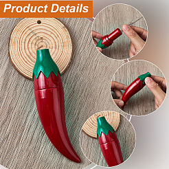 Chili Shape Plastic Needle Storage Case&nbsp;AJEW-WH20077-007