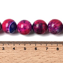 天然石瑪瑙ビーズ連売り  スムーズなラウンド  染め＆加熱  パープル  14~14.5mm  穴：1.2mm  約28個/連  15.35''~15.75''（39~40センチメートル）&nbsp;G-Z145-B01-14mm-D