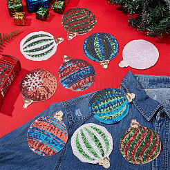 10Pcs 5 Styles Sequin Embroidery Iron on/Sew on Patches&nbsp;DIY-FG0006-10
