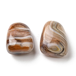 天然赤縞瑪瑙/縞瑪瑙ビーズ  ナゲット  穴なし/ドリルなし  25.5~28x20~22.5x13~16mm&nbsp;G-B043-01