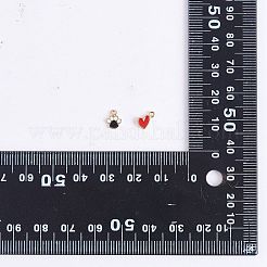 10Pcs Brass Enamel Pendants&nbsp;KK-SZ0005-63