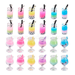 48 Pcs 12 Styles Plastic Pendants&nbsp;KY-BT0001-03