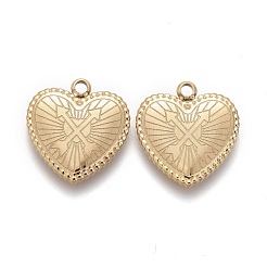 Valentine's Day Ion Plating(IP) 304 Stainless Steel Pendants&nbsp;STAS-F256-050G