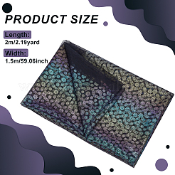 Flower Pattern Polyester Fabric&nbsp;DIY-WH0678-104B