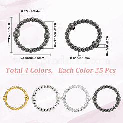 100Pcs 4 Colors Alloy Bead Frame&nbsp;FIND-SC0017-82
