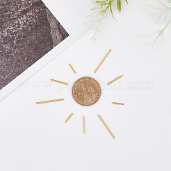 60個3スタイル304ステンレススチールチューブビーズ  ゴールドカラー  10~25x1.5mm  穴：1mm  20個/スタイル&nbsp;STAS-DC0013-24