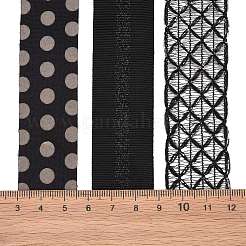 9 Yards 3 Styles Polyester Ribbon&nbsp;SRIB-A014-G03