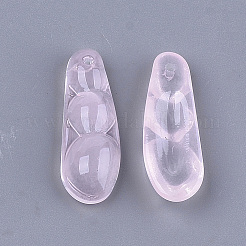 Transparent Spray Painted Glass Pendants&nbsp;LS-GLAA-S183-18A