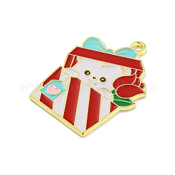 Valentine's Day Alloy Enamel Pendants&nbsp;ENAM-Z015-03G-02