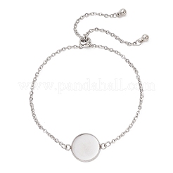 304 Stainless Steel Cable Chain Slider Bracelet Making&nbsp;BJEW-JB12959-03