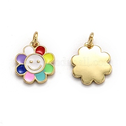 Brass Enamel Charms&nbsp;KK-O135-01B
