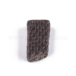 樹脂カボション  ビスケット  模造食品  ココナッツブラウン  21.5x12x7.5mm&nbsp;LS-CRES-T010-35A