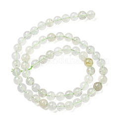 Natural Green Beryl Beads Strands&nbsp;G-F787-01-6mm
