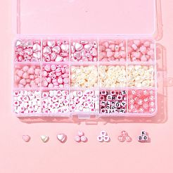 DIY Heart Letter Beads Findings Kit&nbsp;DIY-FS0009-98