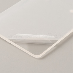透明なアクリルのイヤリングのdiaplayカード  シングル ペア イヤリング表示用  長方形  透明  9x6x0.28cm  穴：2mm&nbsp;EDIS-WH0021-23