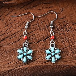 Synthetic Turquoise & Alloy Jewelry Sets&nbsp;FS-WG8B1C9-02