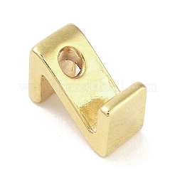 304ステンレスペンダント  24KGP本金メッキ  文字Z  8x5x4mm  穴：1.5mm&nbsp;STAS-S137-01G-Z
