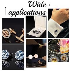 DIY Blank Dome Cufflinks Making Kit&nbsp;DIY-HY0001-79