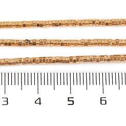 Electroplated Synthetic Non-magnetic Hematite Beads Strands&nbsp;G-H027-F01-01