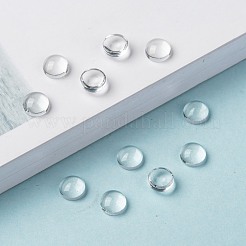 Transparent Glass Cabochons&nbsp;GGLA-R026-6mm