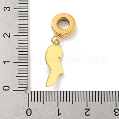 Ion Plating(IP) 304 Stainless Steel Enamel European Dangle Charms&nbsp;STAS-U005-34G