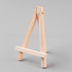 折りたたみ木製イーゼルスケッチパッドのセッティング  子供たちが教育玩具を学ぶ  長方形  ホワイト  9x7x1.1cm  12x7cm&nbsp;DIY-WH0077-C02