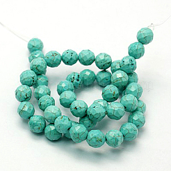 Natural Howlite Beads Strands&nbsp;TURQ-P027-44